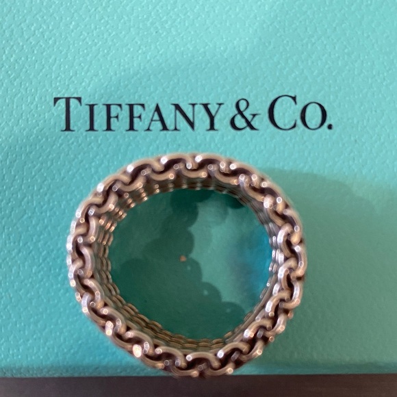 Tiffany & Co. Silver Woven Band size 7 - Picture 3 of 6